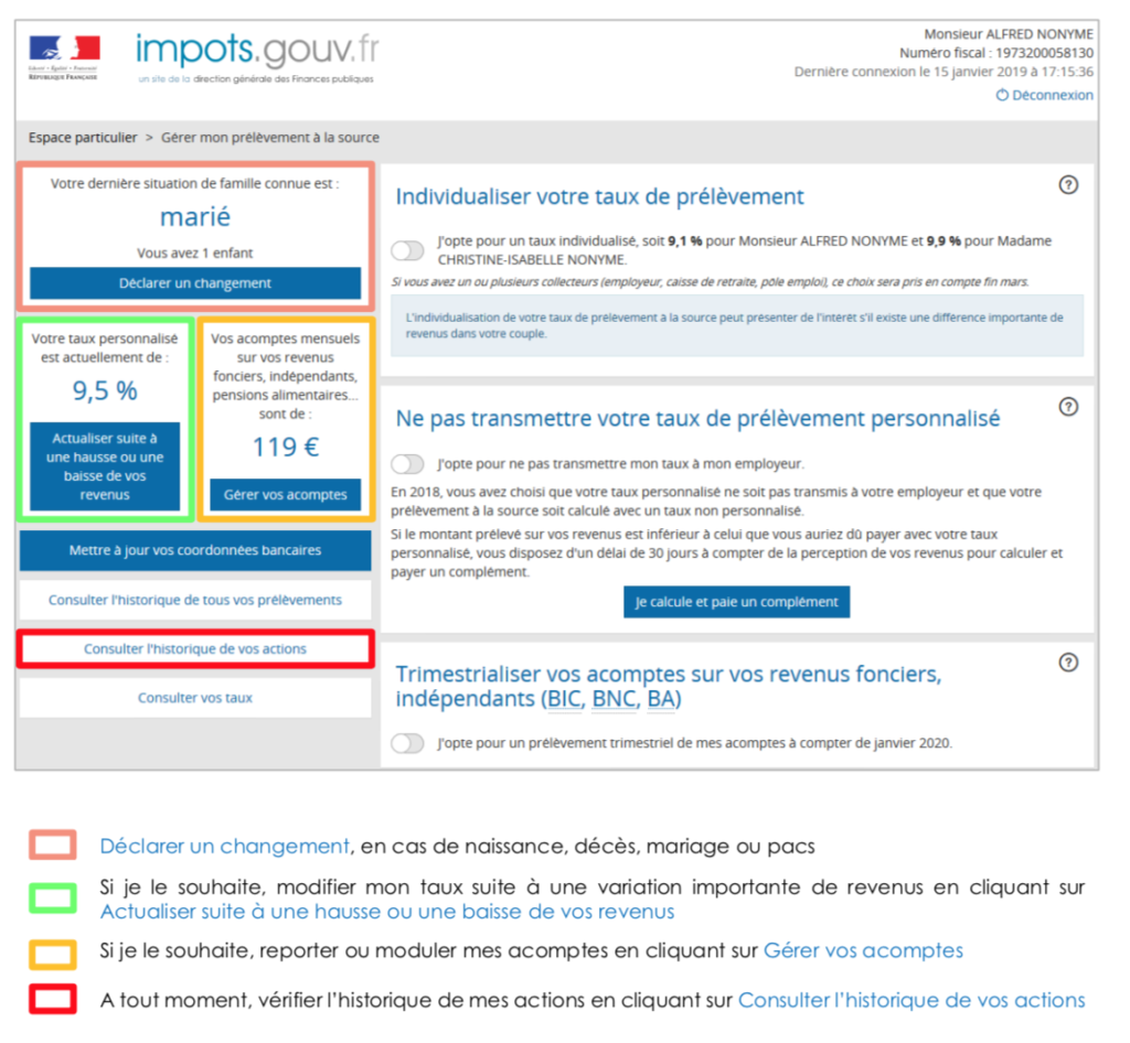 Impôt à la source comment modifier son taux de prélèvement ? Mingzi